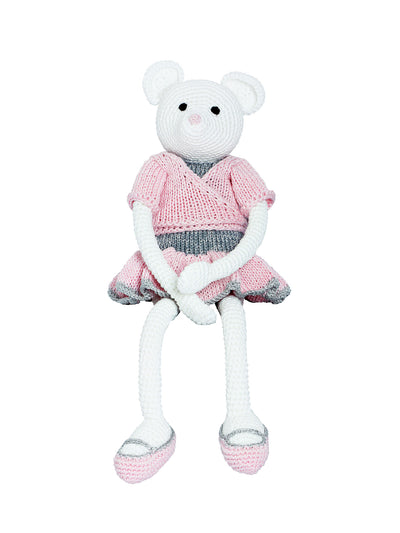CAROLINE Crochet Mouse - www.leggybuddy.com