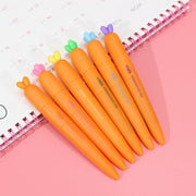 Sharkbang 6pcs/lot Carrot Highlighter Pen Keywords Marker Soft Head Protective Eyes Kawaii Stationery - www.leggybuddy.com
