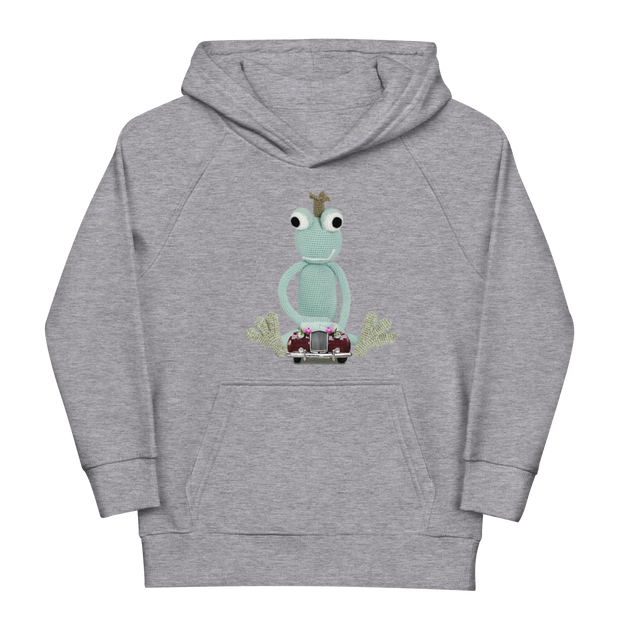 Kids eco hoodie -Froggy Mint - www.leggybuddy.com