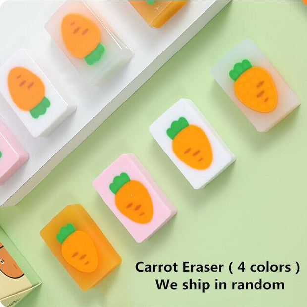 Sharkbang Creative Carrot Series Silicone Soft Pencil Case Penholder Organizer Bag Kawaii Stationery Set Kids Birthday Gift - www.leggybuddy.com