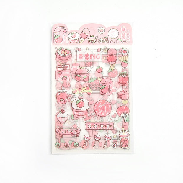 Mohamm 4PCS/Pack Kawaii Anime Stickers Scrapbooking Stationery School Supplies - www.leggybuddy.com