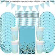 Rose Gold Birthday Decorations Disposable Tableware Set Paper Cup Adult Wedding Birthday Party Decorations Kids Babyshower Girl - www.leggybuddy.com