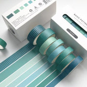 Solid Color Grid Masking Tape - 8 Pcs Set - www.leggybuddy.com