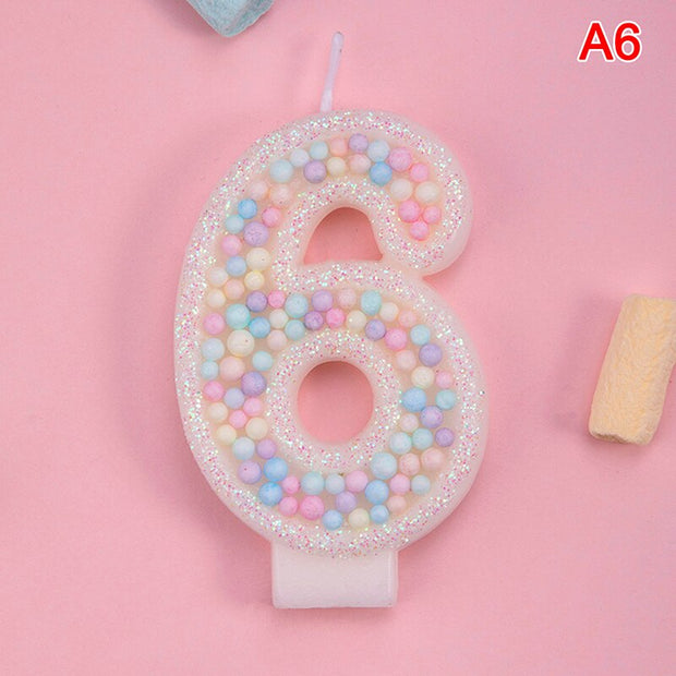 Macarons Birthday Cake Number Candle - www.leggybuddy.com