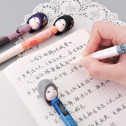 M&amp;G NEW Kawaii 4pcs/lot 0.5mm Matryona DOLL Gel Pen black ink cute gelpen for school supplies stationary pens stationery - www.leggybuddy.com