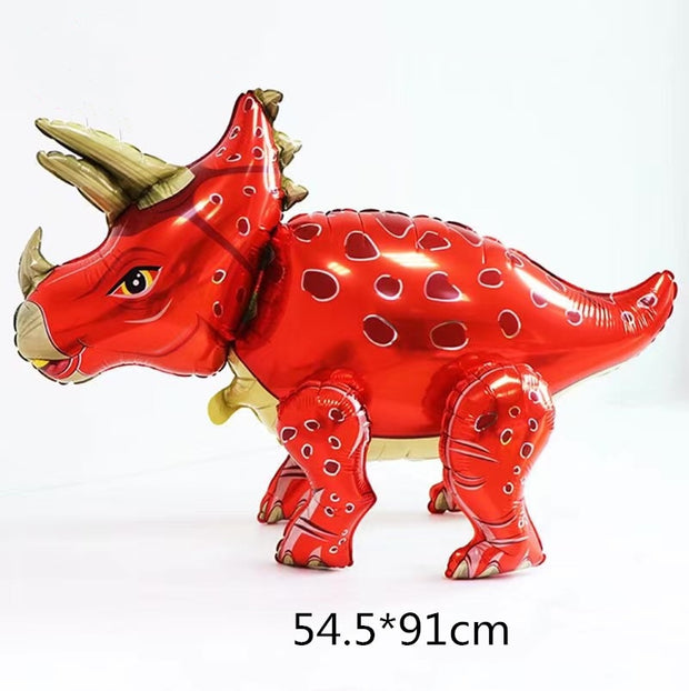 Large 4D Dinosaur Foil Balloon Triceraptos - www.leggybuddy.com