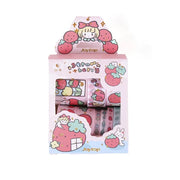 MINKYS Kawaii Cute Peach Strawberry Washi Masking Tape For Crafts, Diary Decorative Adhesive Tape Japanese School Stationery - www.leggybuddy.com