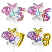 Little Mermaid Party Number Balloons 32inch - www.leggybuddy.com