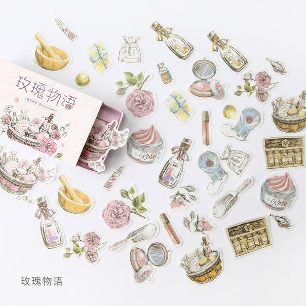 Yoofun 40pcs/box Kawaii Stickers Packed in Box Foodie Cartoons Forests Unicorn for Scrapbooking Journal Deco Vintage Stickers - www.leggybuddy.com