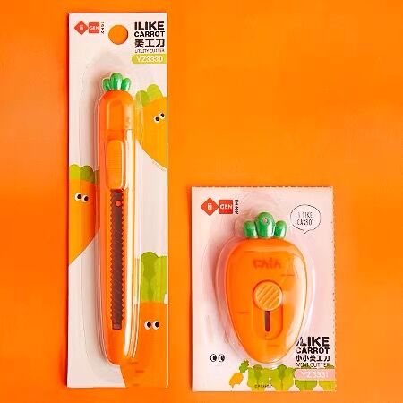 Sharkbang Kawaii Portable Mini Carrot Art Knife Express Unpacking Envelope Office Paper Cutting Art Knife School Stationery - www.leggybuddy.com