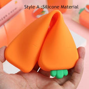 Sharkbang Creative Carrot Series Silicone Soft Pencil Case Penholder Organizer Bag Kawaii Stationery Set Kids Birthday Gift - www.leggybuddy.com