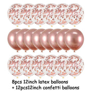 Rose Gold Wedding Birthday Party Balloons Happy Birthday Letter Foil Balloon Baby Shower Anniversary Event Party Decor Supplies - www.leggybuddy.com