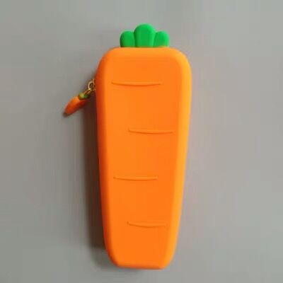 Buy Wholesale China Pencil Case Box, Cute Carrot Silicone Pen Pencil Bag  Zipper Pouch Creative Silicone & Pen Case at USD 1.5