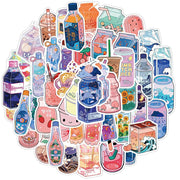 Summer Flavored Drink Stickers 50PCS - www.leggybuddy.com
