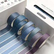 Solid Color Grid Masking Tape - 8 Pcs Set - www.leggybuddy.com