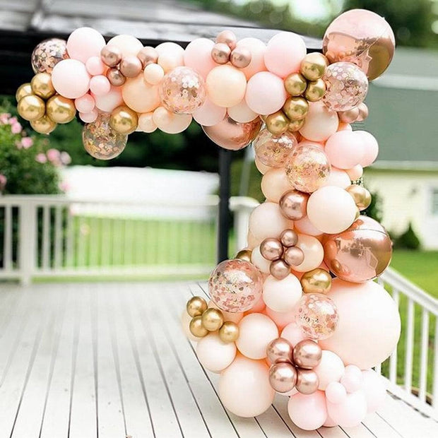 Macaron Balloons Garland Arch Rose Gold Confetti Ballon Wedding Birthday Baloon Birthday Party Decor Kids Baby Shower - www.leggybuddy.com