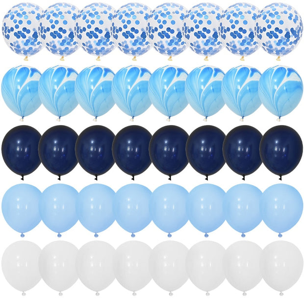 Marble Metallic Confetti Balloon - Set 40 pcs - www.leggybuddy.com