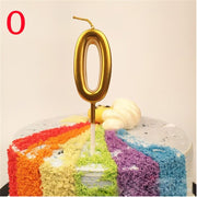 Metallic Number Candle Gold / Silver / Rosa - www.leggybuddy.com