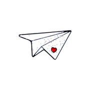 Paper plane Boat Enamel Pins Custom Love Brooches Lapel Pin Shirt Bag Aircraft Ferry Badge Mini Jewelry Gift For Kids Friends - www.leggybuddy.com