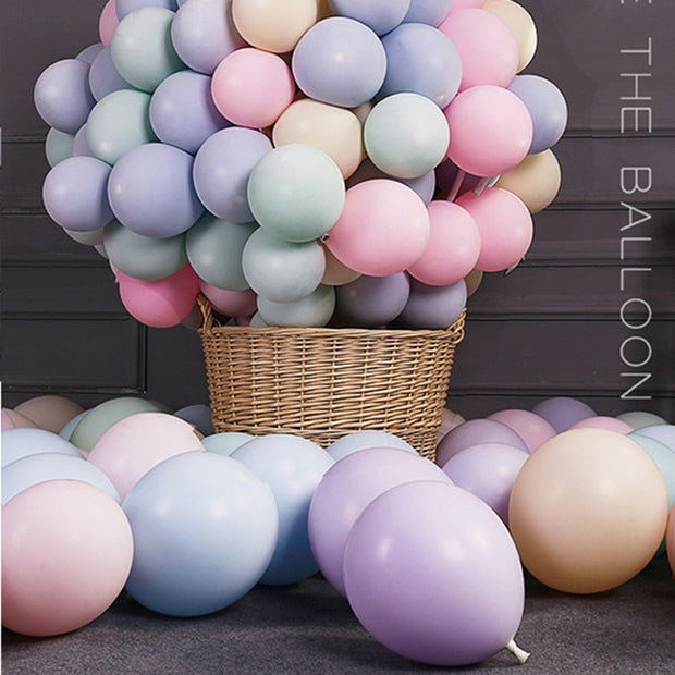 Macaron Multicolor Pastel Colors Balloon Sets - www.leggybuddy.com
