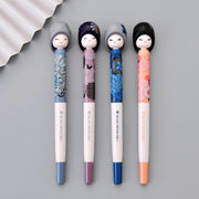 M&amp;G NEW Kawaii 4pcs/lot 0.5mm Matryona DOLL Gel Pen black ink cute gelpen for school supplies stationary pens stationery - www.leggybuddy.com