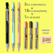 M&amp;G 2.0mm Thick-headed Mechanical Pencil 2B Automatic Pen For Students Non-Toxic Mechanical Pencil For Beginner School Supplies - www.leggybuddy.com