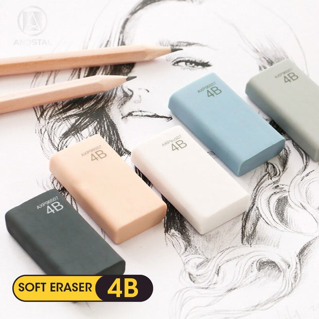 M&amp;G 4pcs Premium Soft Color Eraser Kawaii Rubber Erasers Mini pencil eraser gum set for school office supplies rubbers - www.leggybuddy.com