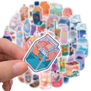 Summer Flavored Drink Stickers 50PCS - www.leggybuddy.com