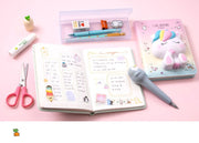 Sharkbang Kawaii Reduced Pressure Journal Notebook PU Leather Dairy Decompression Unicorn/Carrot Planner Stationery Gift Set - www.leggybuddy.com