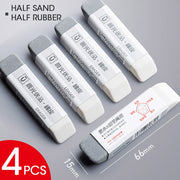 M&amp;G 4pcs Premium Soft Color Eraser Kawaii Rubber Erasers Mini pencil eraser gum set for school office supplies rubbers - www.leggybuddy.com