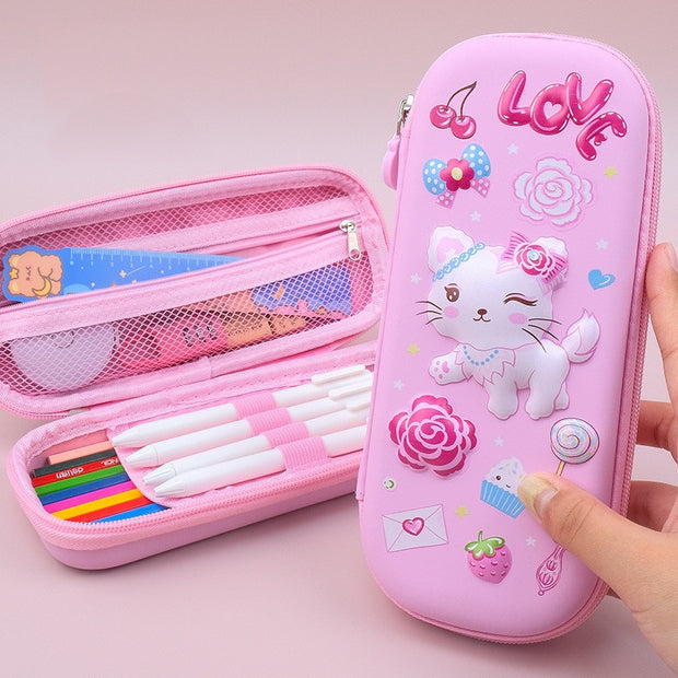 Pencil Case Kawaii School Pencil Cases Stationery Estuche 3D Space Pen Case Unicorn School Supplies Trousse Scolaire Pencil Box - www.leggybuddy.com