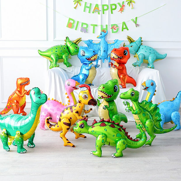 Large 4D Dinosaur Foil Balloon Triceraptos - www.leggybuddy.com