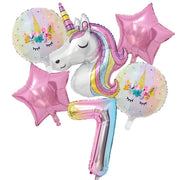 Rainbow Unicorn Birthday Balloon Set - www.leggybuddy.com