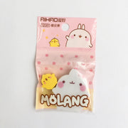 Molang Rabbit Duck Eraser 2 pcs/pack - www.leggybuddy.com