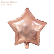 Rose Gold Confetti Baloons Foil Champagne Star Balloon Wedding Latex Ballon globos BabyShower Birthday Party Decoration Supplies - www.leggybuddy.com