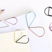 Metal Paper Clip Bookmark - 10pcs/pack (Korea) - www.leggybuddy.com