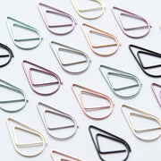 Metal Paper Clip Bookmark - 10pcs/pack (Korea) - www.leggybuddy.com