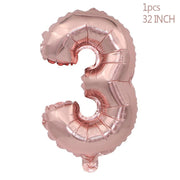 Rose Gold Wedding Birthday Party Balloons Happy Birthday Letter Foil Balloon Baby Shower Anniversary Event Party Decor Supplies - www.leggybuddy.com