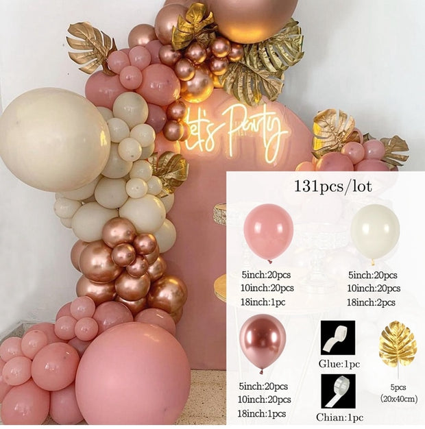 Macaron Balloons Garland Arch Rose Gold Confetti Ballon Wedding Birthday Baloon Birthday Party Decor Kids Baby Shower - www.leggybuddy.com