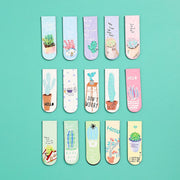 JIANWU 6pcs/set Cute Cartoon magnet bookmark life fresh bookmark creative magnetic Bookmarks For Books kawaii School supplies - www.leggybuddy.com