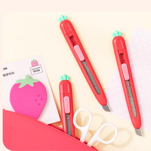 Sharkbang Kawaii Portable Mini Carrot Art Knife Express Unpacking Envelope Office Paper Cutting Art Knife School Stationery - www.leggybuddy.com