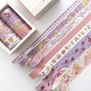 8pcs/set Different sizes Washi Tape Set Petal Flower Paper Masking Tapes Japanese journal Tape Diy Scrapbooking Sticker - www.leggybuddy.com