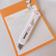 MINKYS Kawaii Mini Pocket Cat Paw Art Utility Knife Express Box Knife Paper Cutter Craft Wrapping Refillable Blade Stationery - www.leggybuddy.com