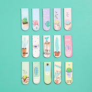 JIANWU 6pcs/set Cute Cartoon magnet bookmark life fresh bookmark creative magnetic Bookmarks For Books kawaii School supplies - www.leggybuddy.com