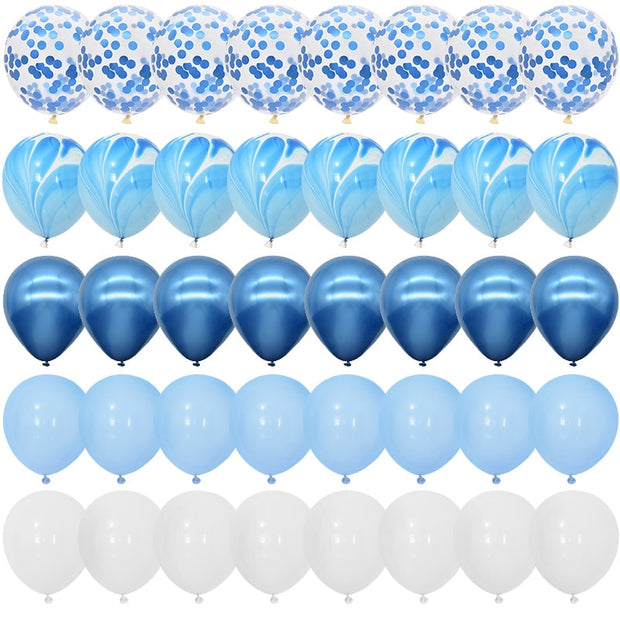 Marble Metallic Confetti Balloon - Set 40 pcs - www.leggybuddy.com