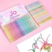 Macaron Pastel Colored Pencils - 50 Pcs - www.leggybuddy.com