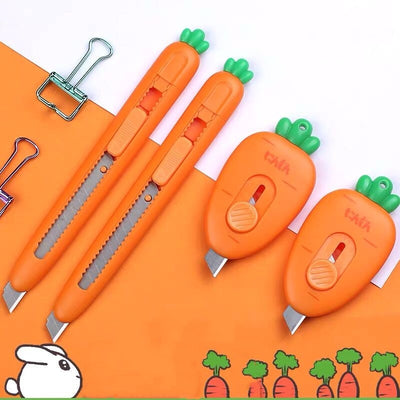 Sharkbang Kawaii Portable Mini Carrot Art Knife Express Unpacking Envelope Office Paper Cutting Art Knife School Stationery - www.leggybuddy.com