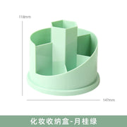 Morandi Color Multifunctional Round Pen Holder Large Capacity 360 Degree Rotating Makeup Brush Storage Box School Stationery - www.leggybuddy.com