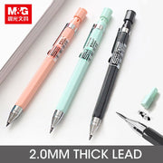 M&amp;G 2.0mm Thick-headed Mechanical Pencil 2B Automatic Pen For Students Non-Toxic Mechanical Pencil For Beginner School Supplies - www.leggybuddy.com