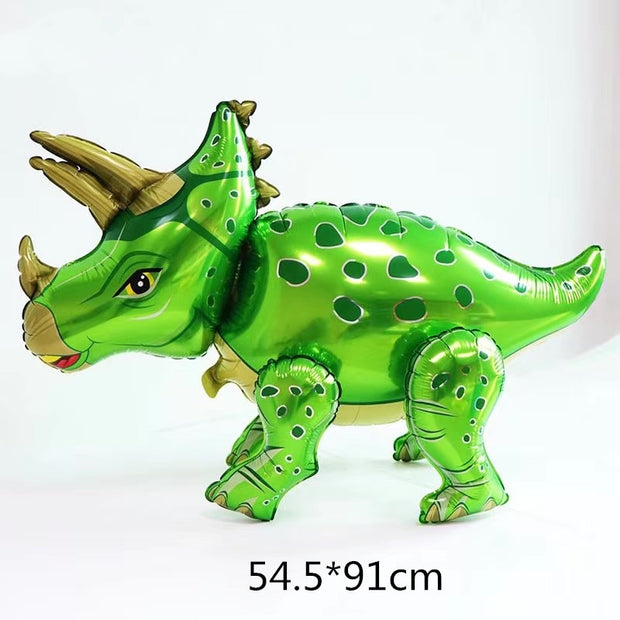 Large 4D Dinosaur Foil Balloon Triceraptos - www.leggybuddy.com